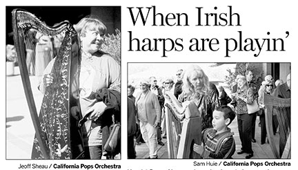 California Pops Harp Flash Mob