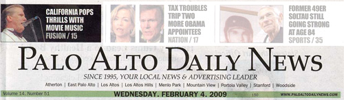 Palo Alto Daily Header Feb 4, 2009